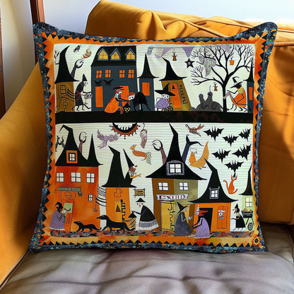 Halloween Witches' Secret Meeting WN0310104CL Quilt Pillow Case