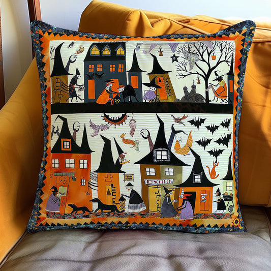 Halloween Witches' Secret Meeting WN0310104CL Quilt Pillow Case