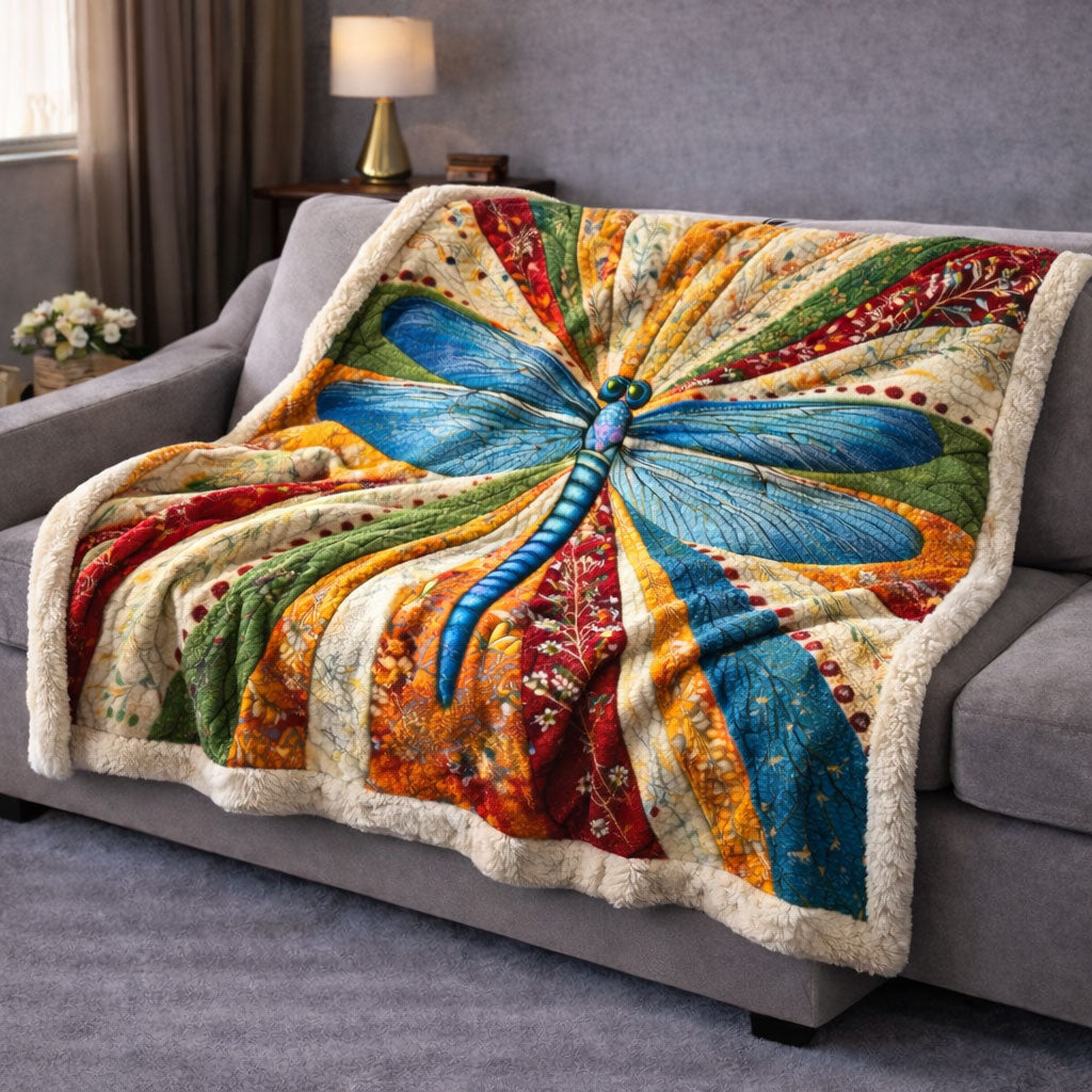 Dragonfly Serenity KL1901005CL Faux Fur Throw Blanket