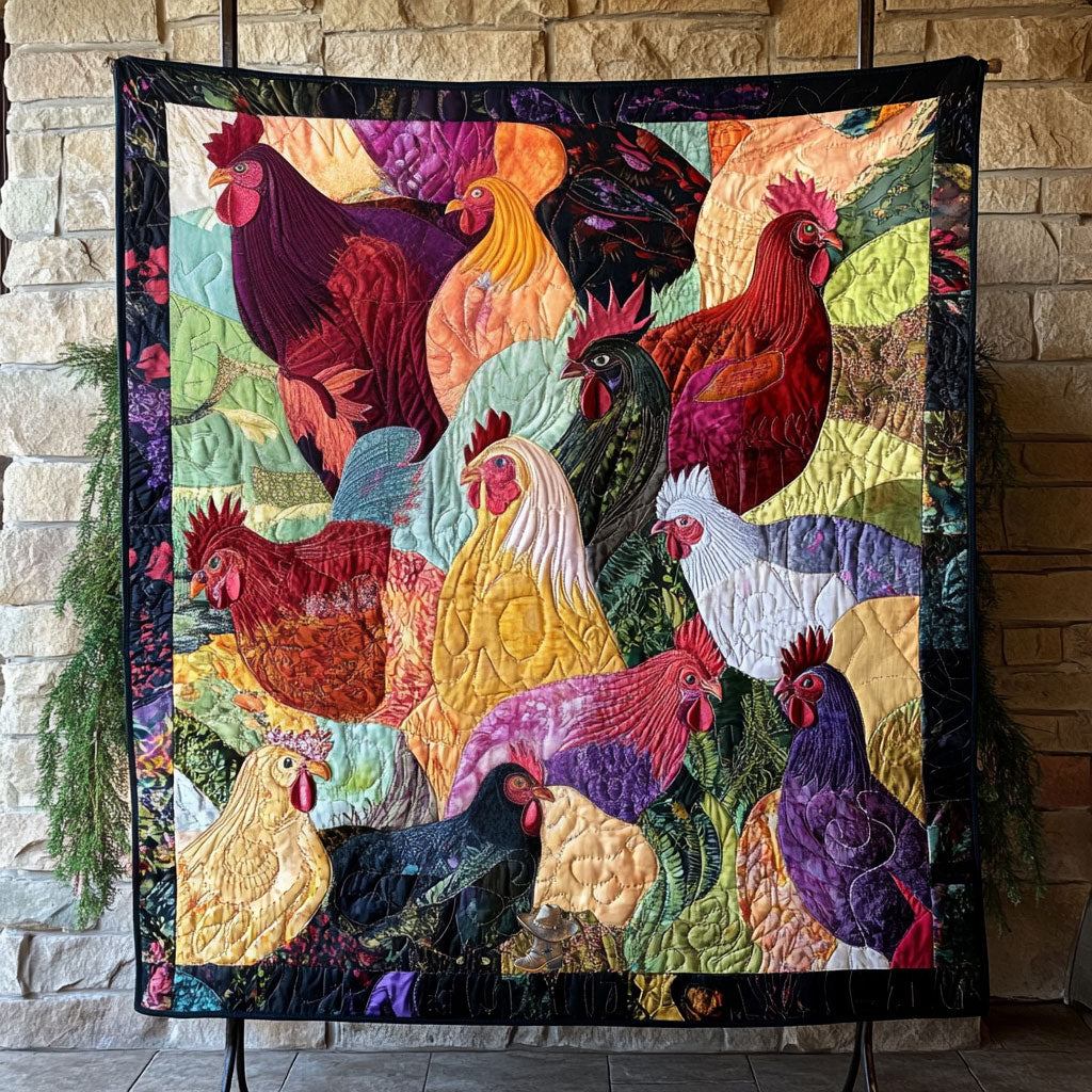 Chicken WU0810015CL Quilt
