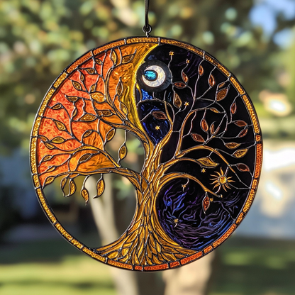 Harmony Tree Of Life WN0611070CL Stained Glass Suncatcher