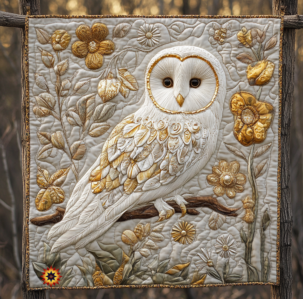 Majestic Gold Owl YR2312033CL Quilt