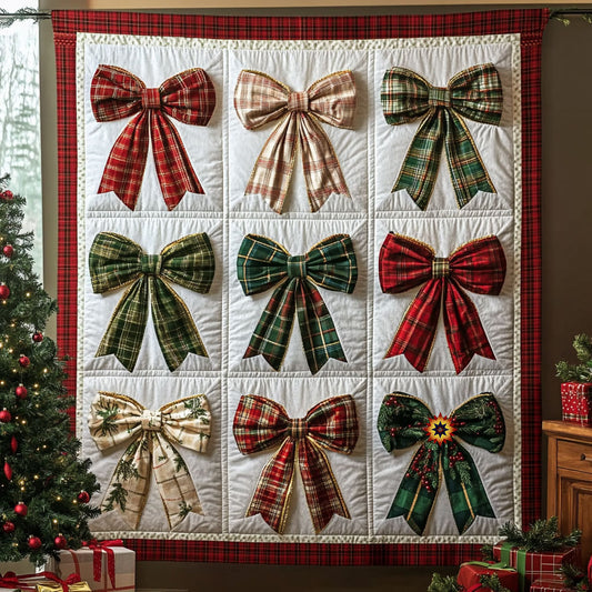 Christmas Bow WJ0512007CL Quilt