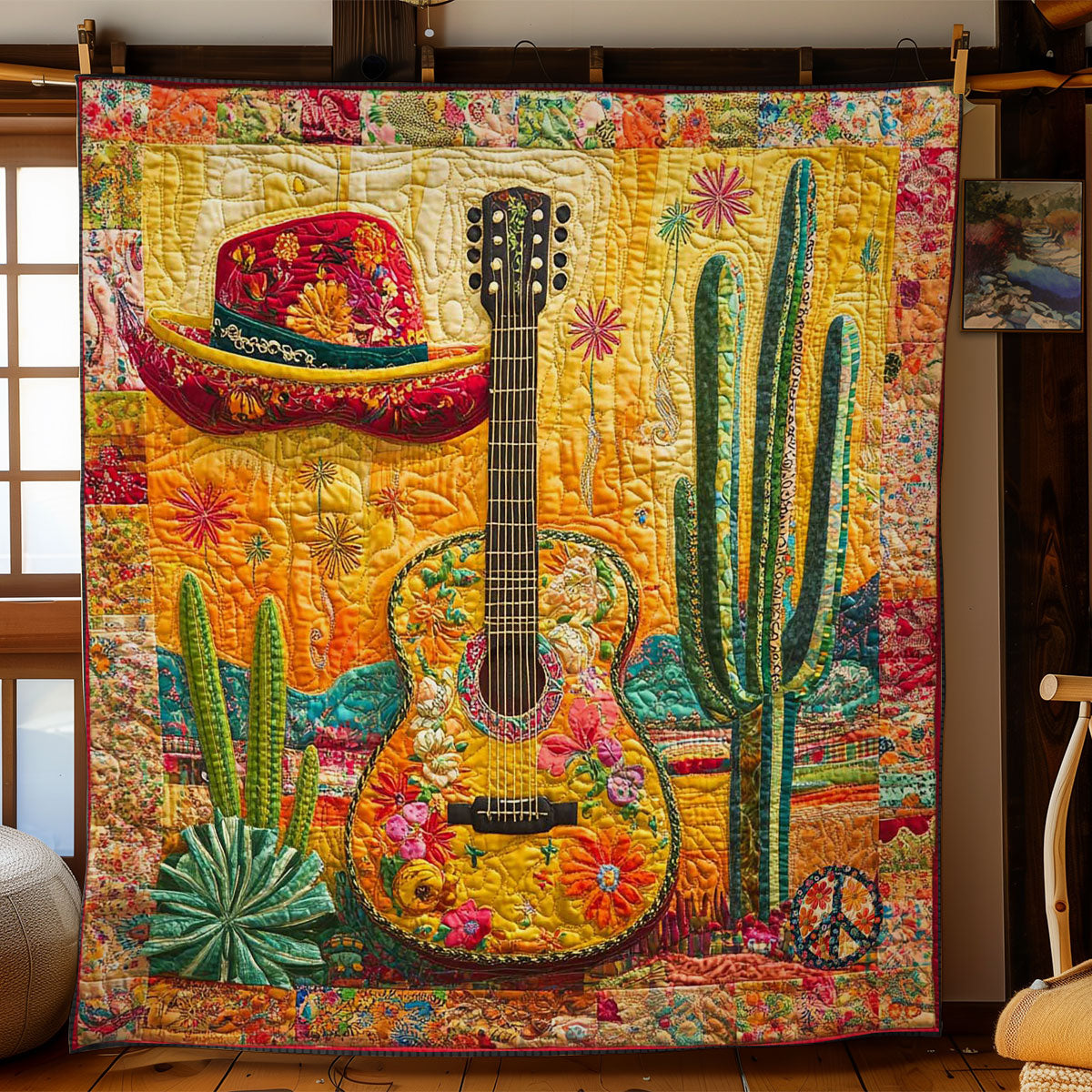 Cactus Guitar WN2011137CL Quilt