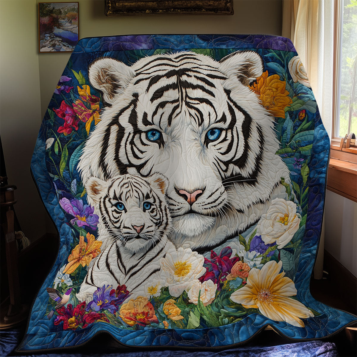 Tiger Family WY2111033CL Quilt