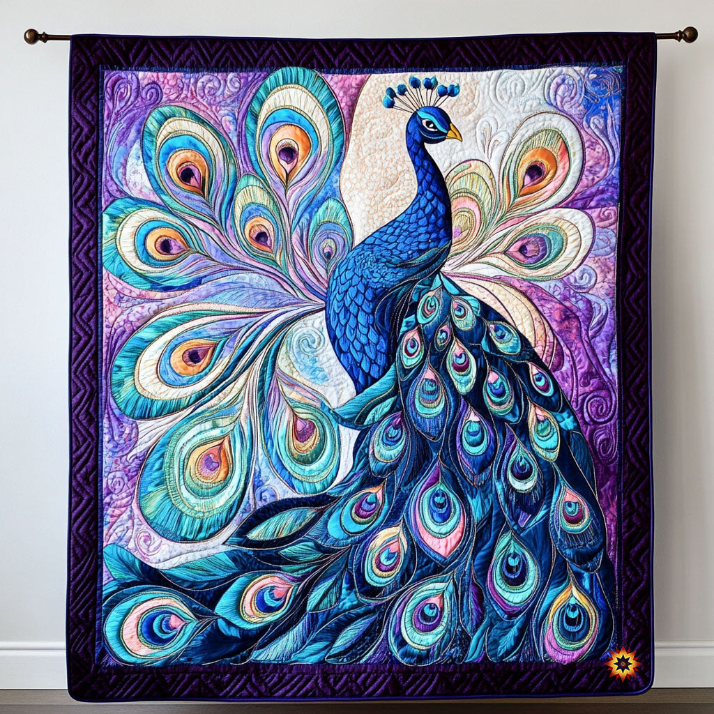 Spead Tail Peacock WY0611014CL Quilt