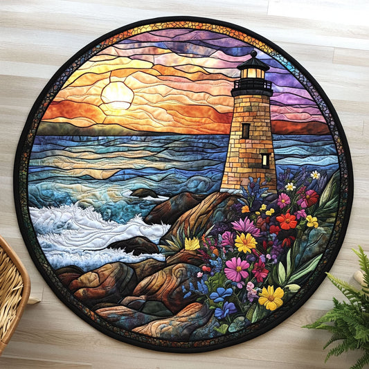Dream Lighthouse CW1306017CL Quilted Round Mat