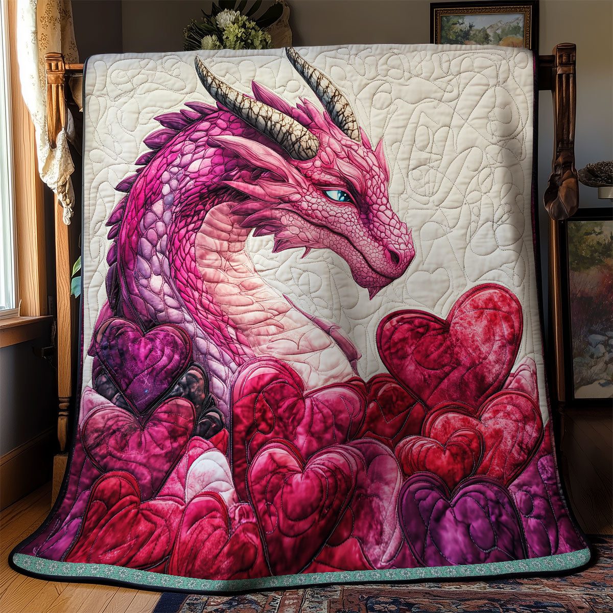 Heart Dragon WX1612022CL Quilt
