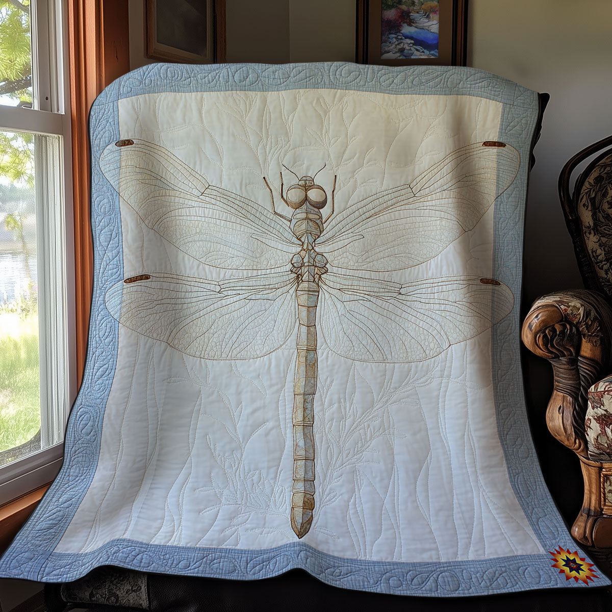 White Dragonfly WY1911087CL Quilt