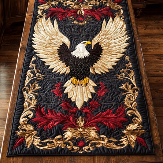 Glorious Eagle WY2802012CL Quilted Table Runner