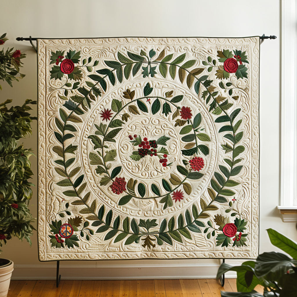 Evergreen Wreath WJ1810024CL Quilt