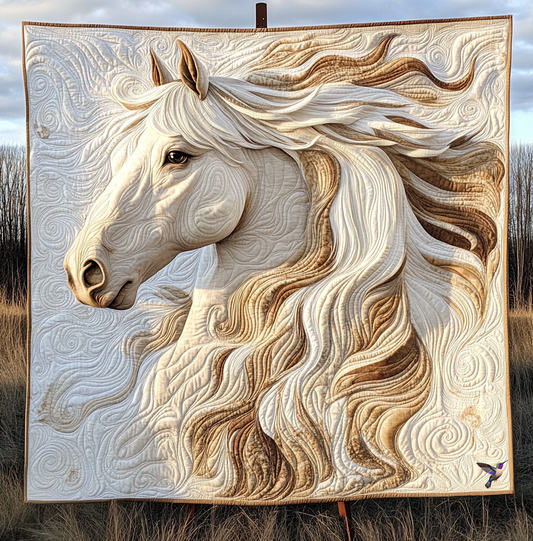 Majestic White Stallion YR1710006CL Quilt