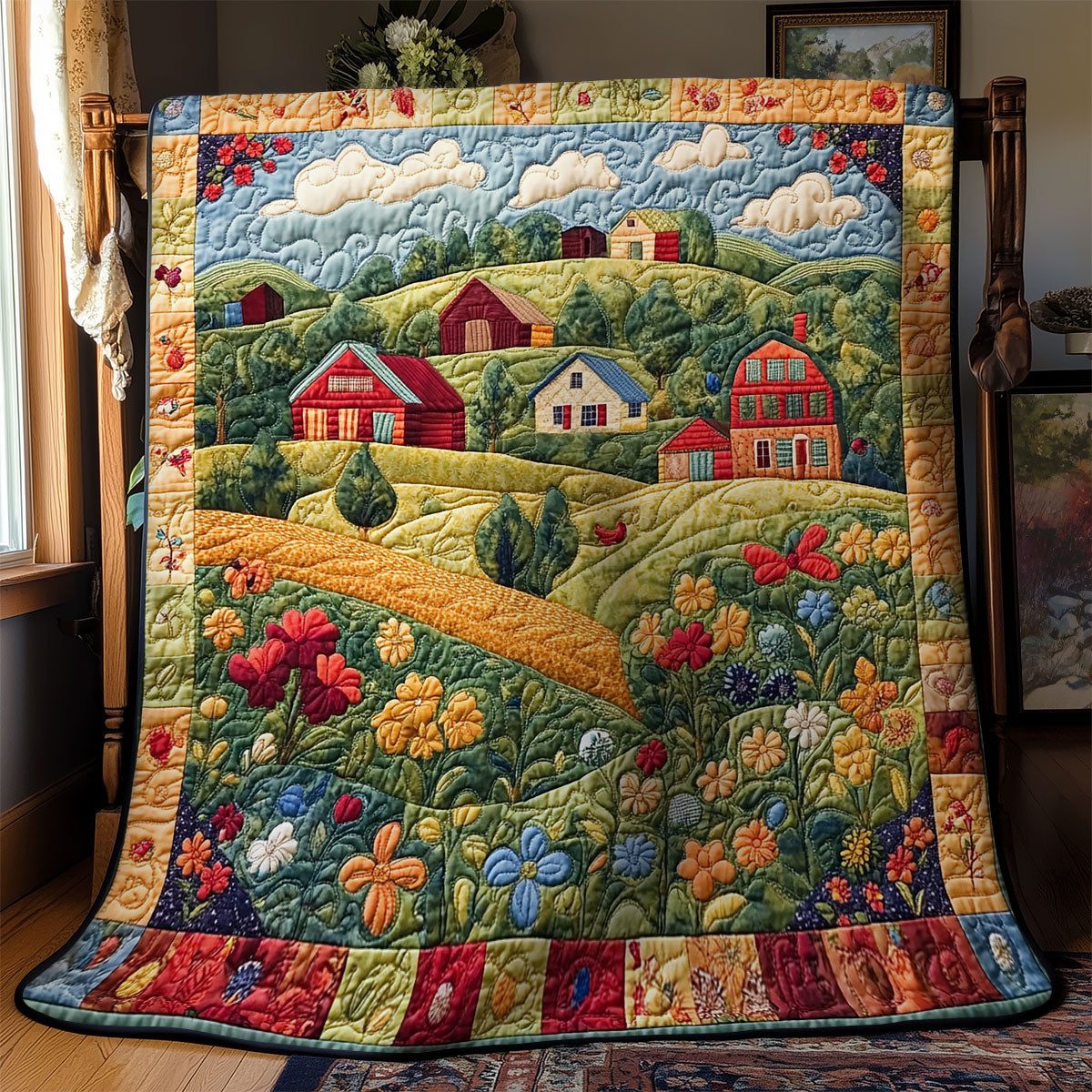Peaceful Village WY1802023CL Quilt