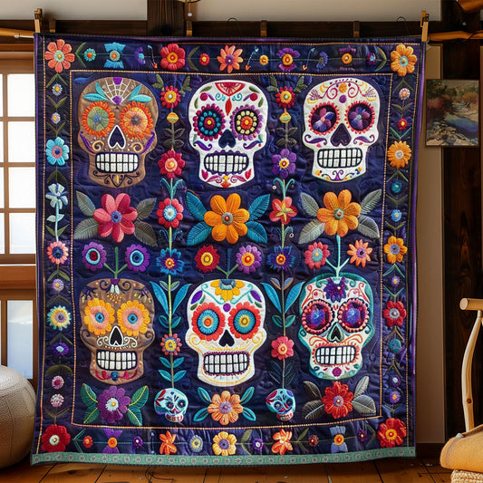 Calavera Sugar Skulls WJ2009003CL Quilt