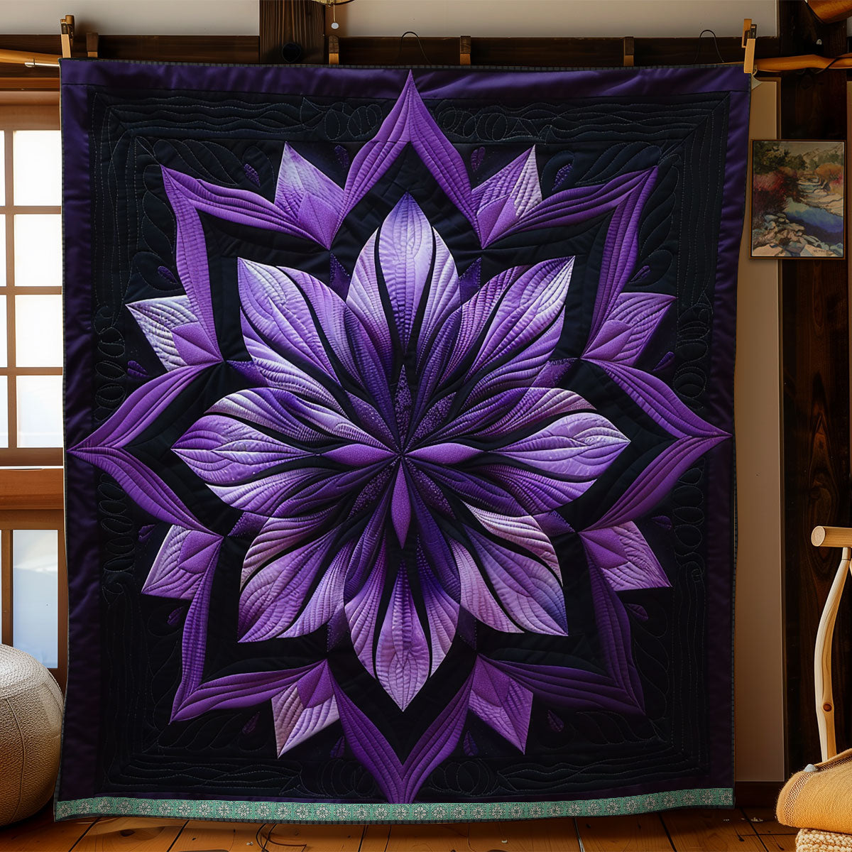 Purple Enchanted Bloom WN1309030CL Quilt