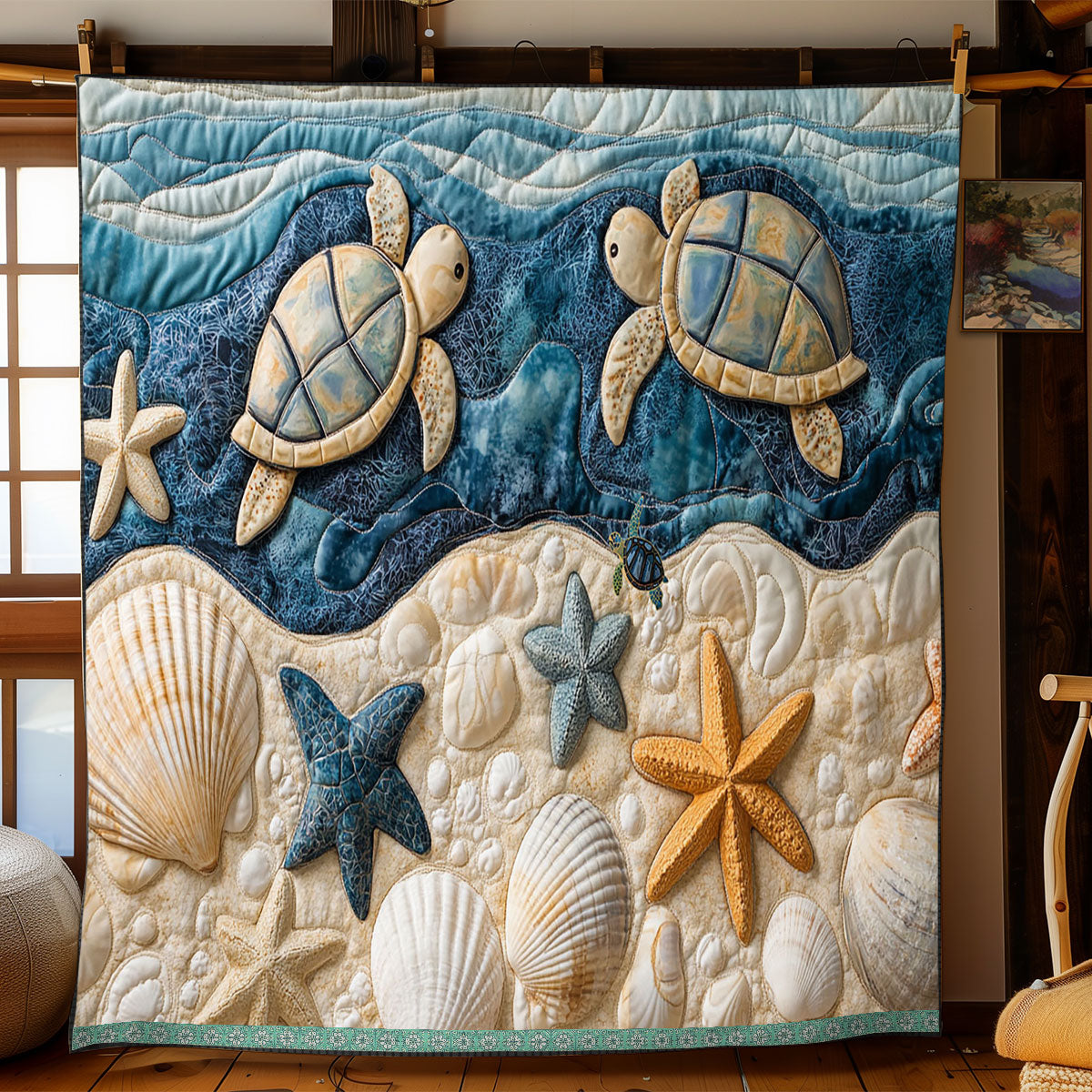 Sea Turtle WJ1212034CL Quilt