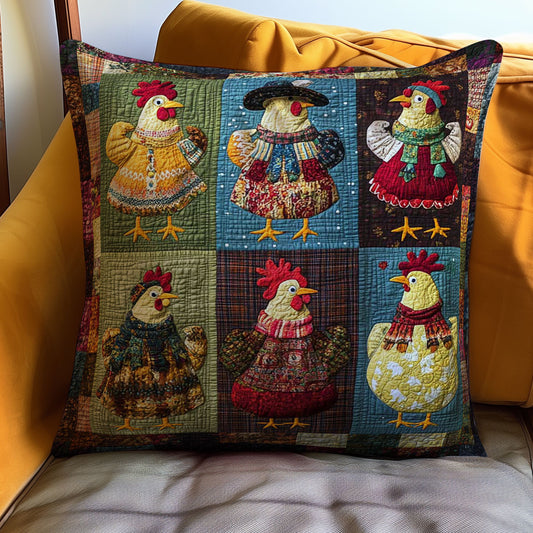 Chicken WJ0110031CL Quilt Pillow Case