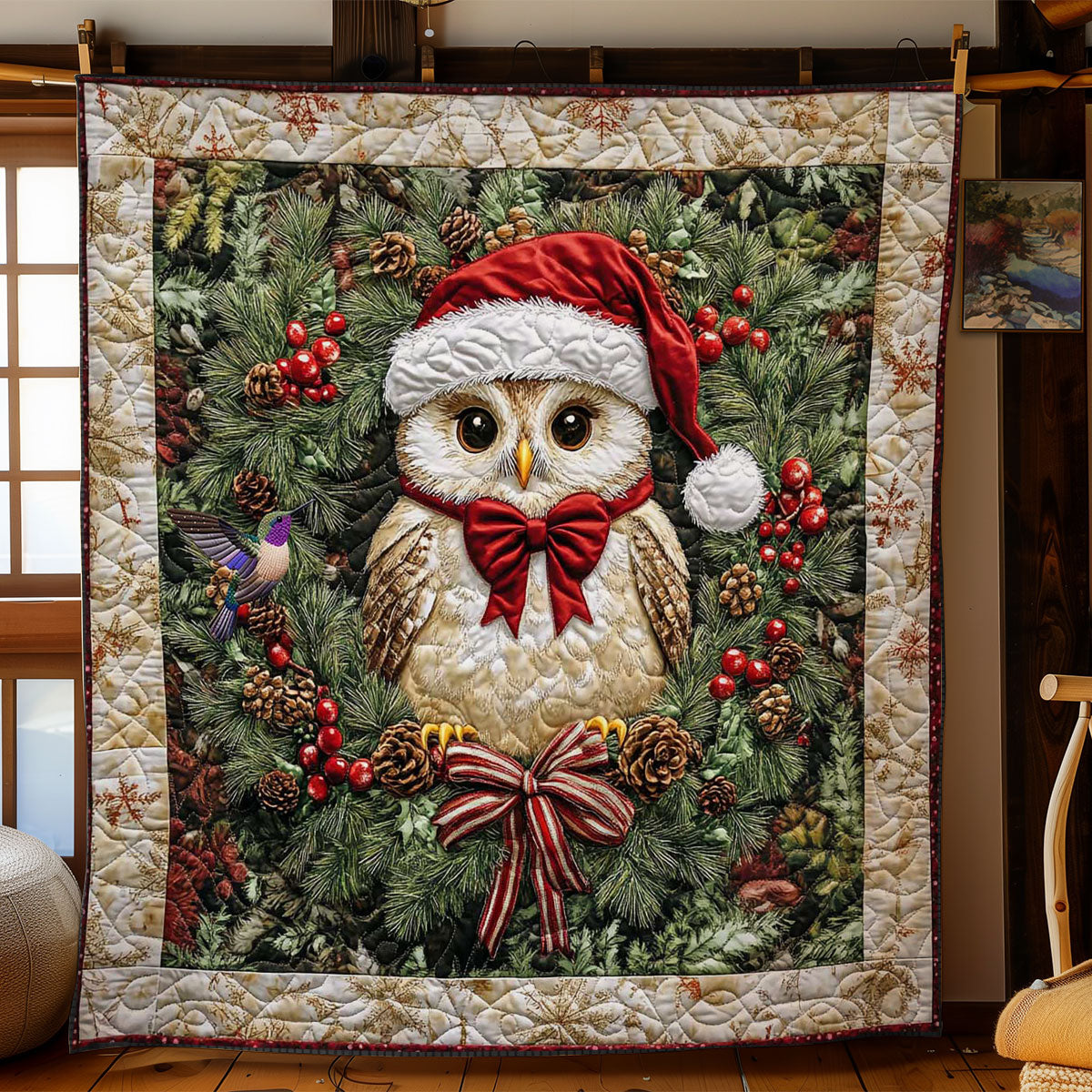 Christmas Owl Delight WN2911001CL Quilt