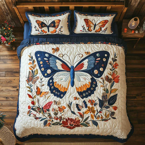 Vintage Garden Butterfly WP3112028CL Duvet Cover Set