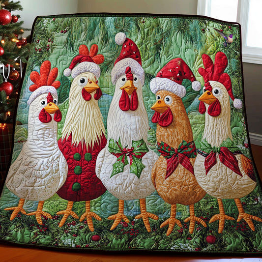 Christmas Chicken WY2111021CL Quilt