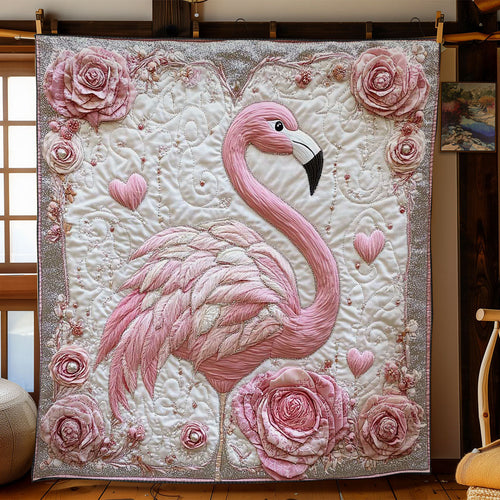 Valentine Flamingo WN0201024CL Quilt