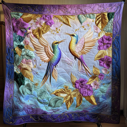 Hummingbird Purple Light  WU0611028CL Quilt