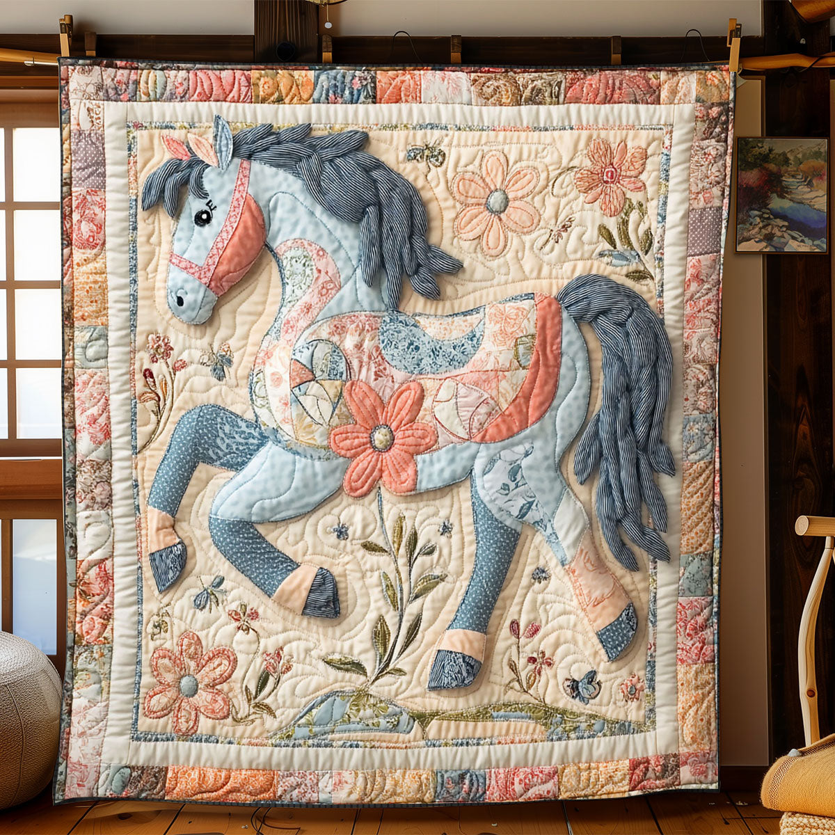 Pastoral Gallop WJ0301009CL Quilt