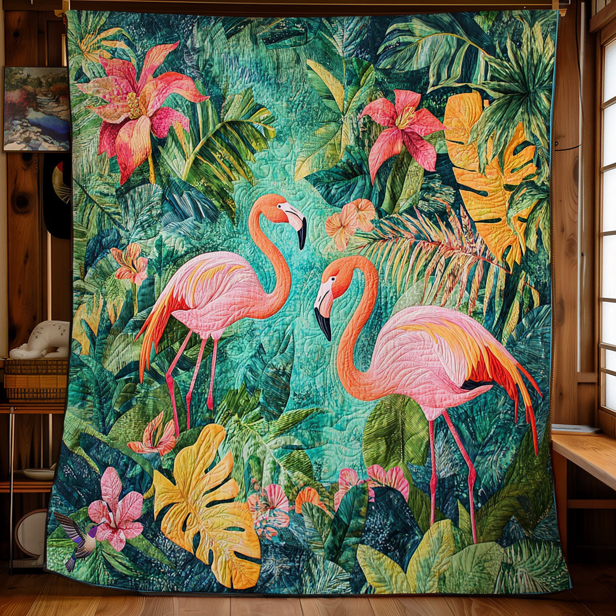 Flamingo WY1911066CL Quilt