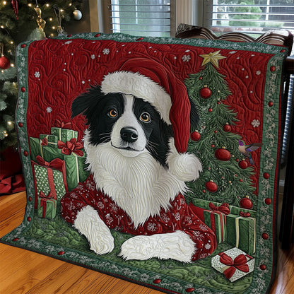 Winter Of Border Collie WY2311030CL Quilt