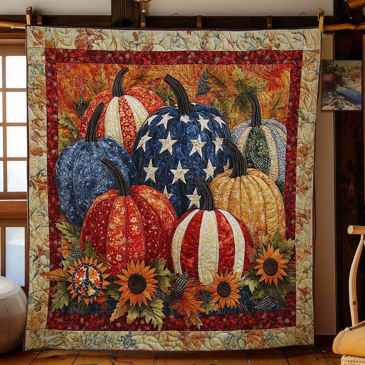 Country Pumpkin WN1511075CL Quilt