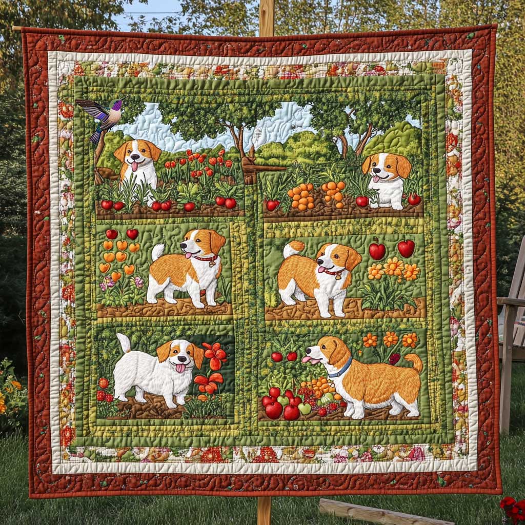 Corgi's Veggie Delight WN0810068CL Quilt