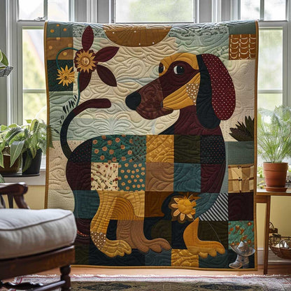 Quirky Dachshund WN1510024CL Quilt