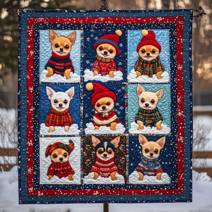 Chihuahua Snow Cutie WN2709169CL Quilt