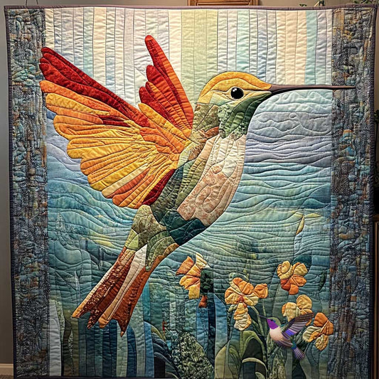 Hummingbird's Floral Glow WN0910099CL Quilt