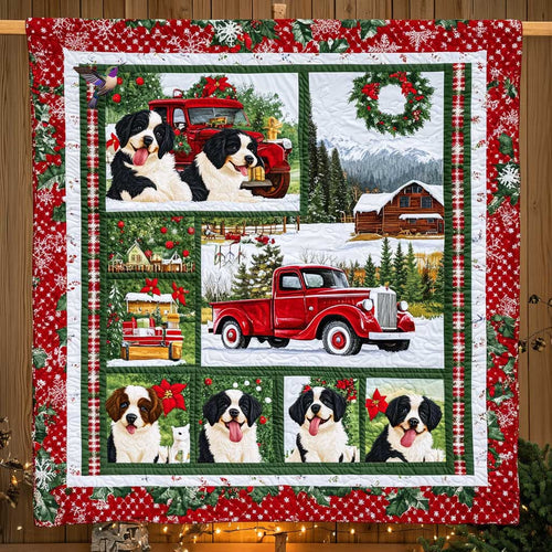 Bernese Mountain Holiday Ride WN0810004CL Quilt