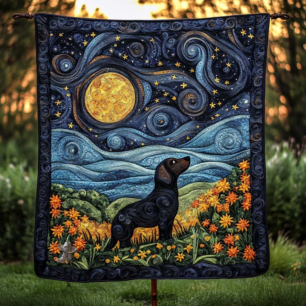 Dachshund Dreamy Sky WN0710008CL Quilt