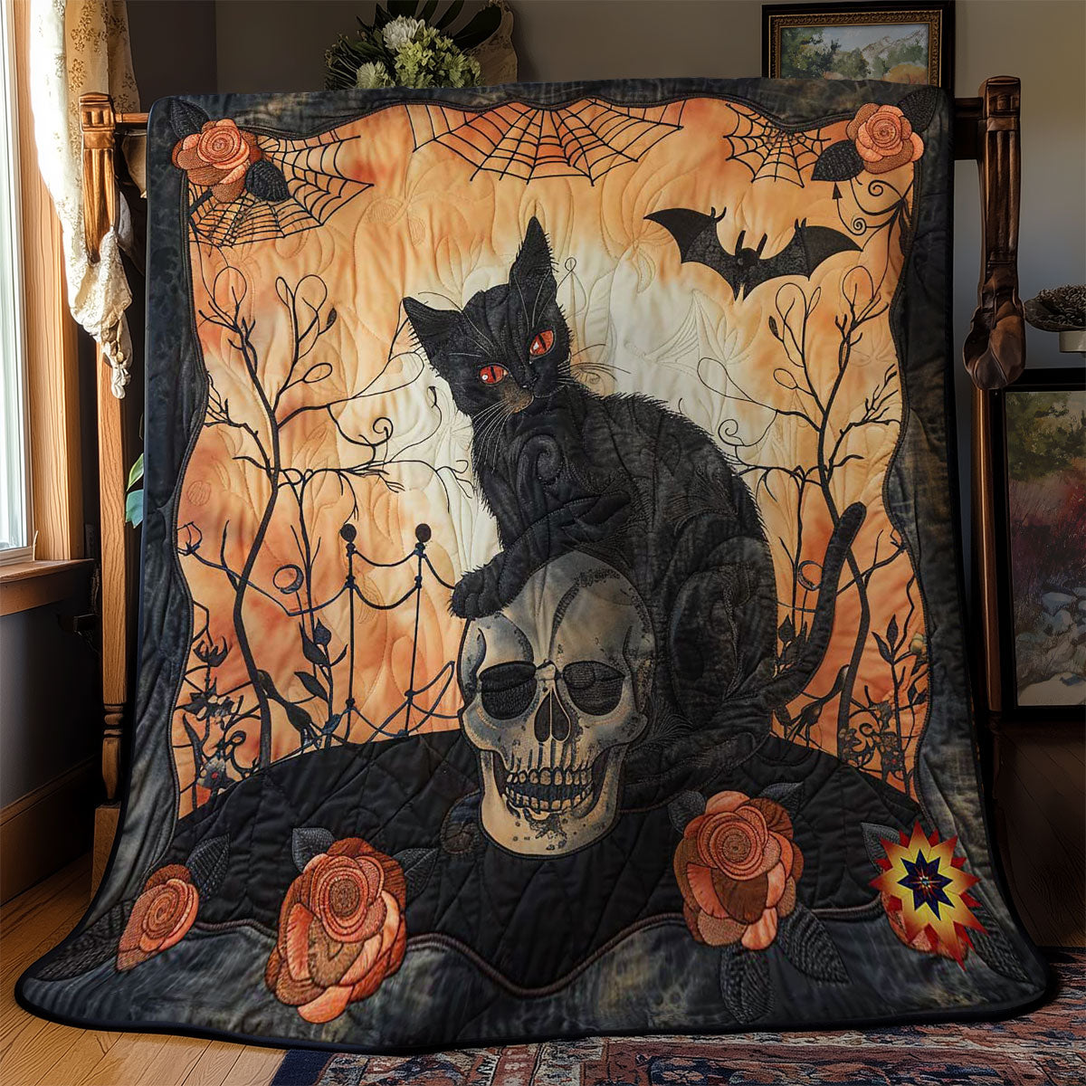 Cat And Skull WN3110076CL Quilt