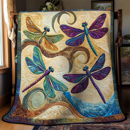 Abstract Dragonflies WY2702033CL Quilt