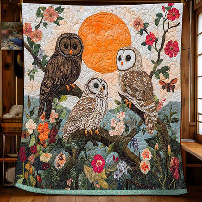 Spring Forest Owl WP1309023CL Quilt