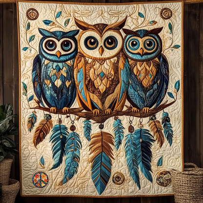 Whimsical Owl Serenity WG1112017CL Quilt