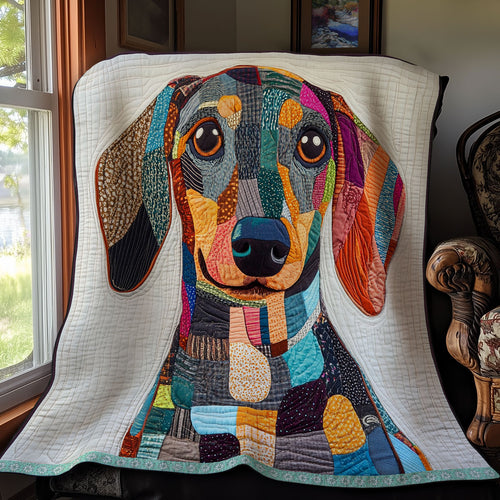 Dachshund Portrait WX0212019CL Quilt