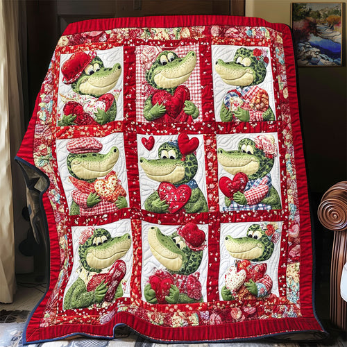 Valentine Crocodile WY1701065CL Quilt