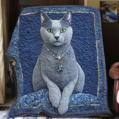 Russian Blue Cat XB2802004CL Quilt