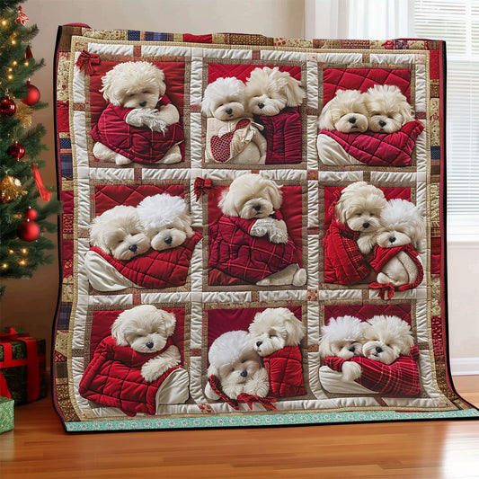 Bichon Chilling WP0609005CL Quilt