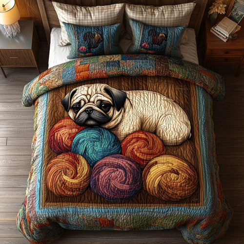 Pug Sleeping WX0801078CL Duvet Cover Set