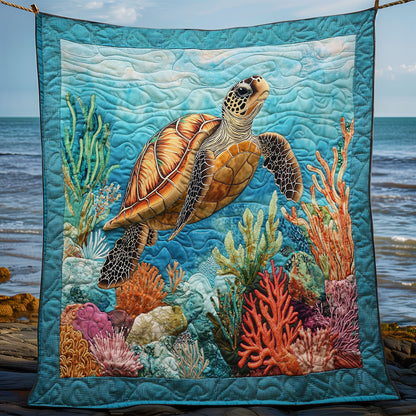 Turtle Life WY2702122CL Quilt