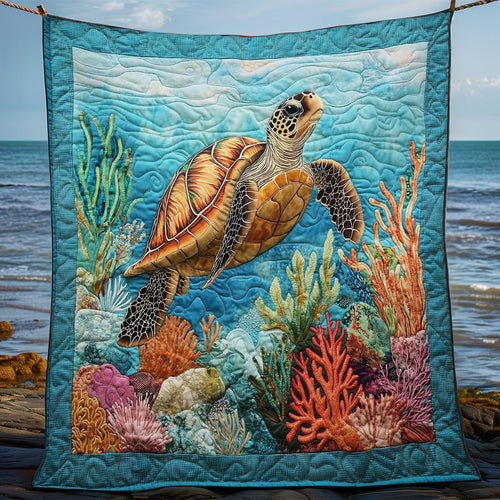 Turtle Life WY2702122CL Quilt