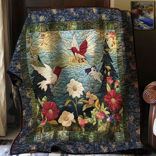 Hummingbird Joyful Blooms WN0710053CL Quilt