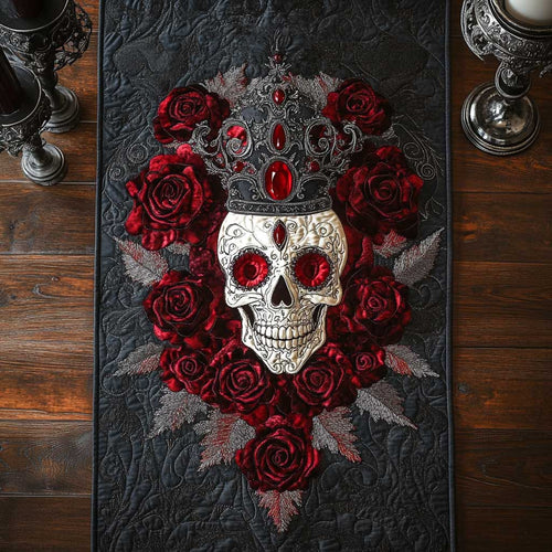 Crowned Skull WN2910083CL Quilted Table Runner