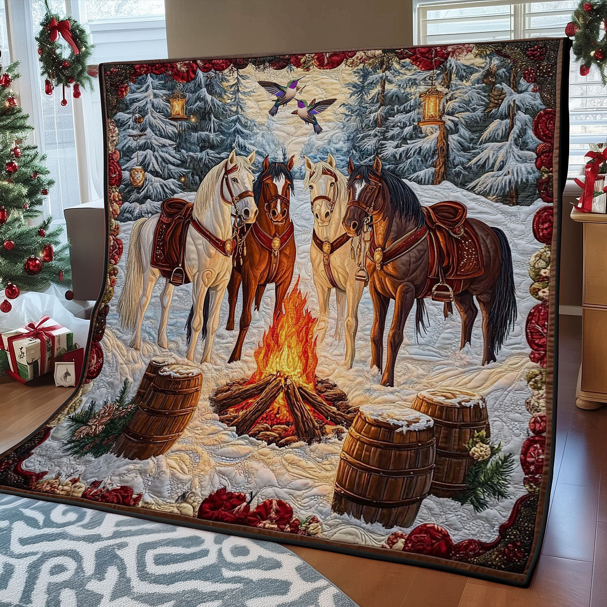 Winter Of Horse WY0412022CL Quilt